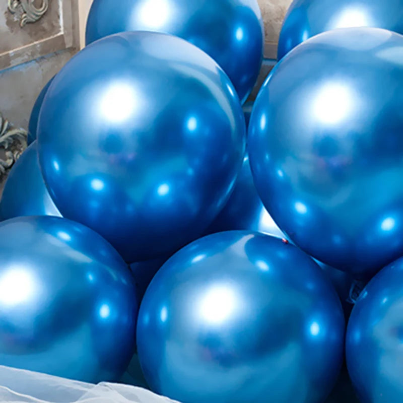 Chrome Metallic Party Balloons Set