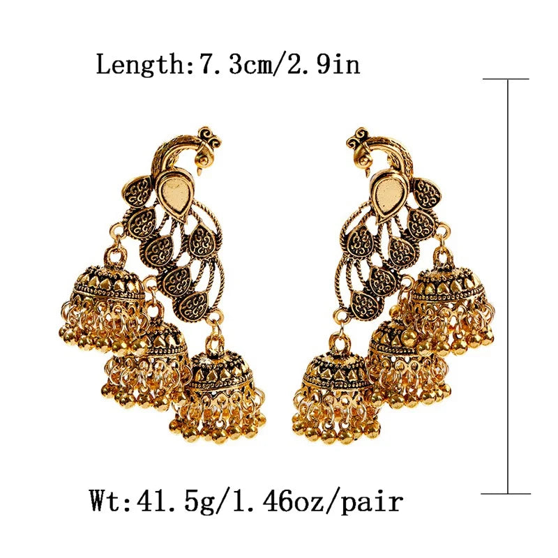 Vintage Ethnic Bollywood Indian Earrings