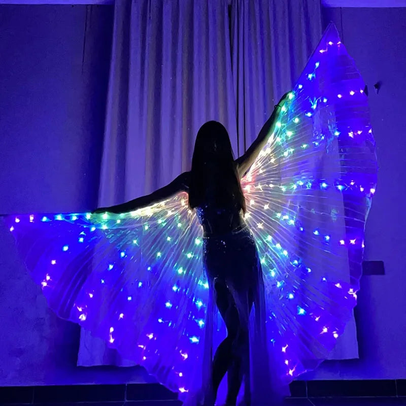 LED Butterfly Dance Wings Cloak