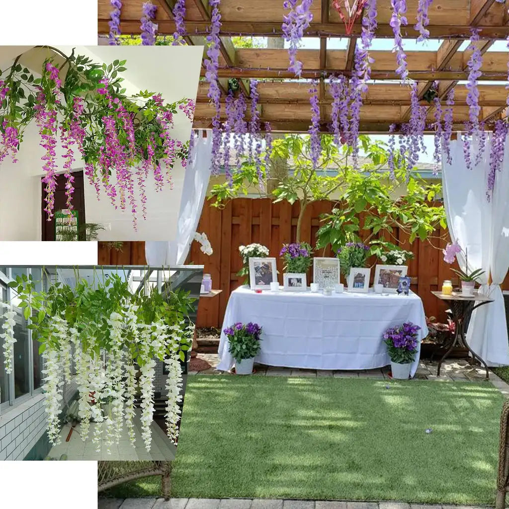 Artificial Wisteria Garland Wedding Decor