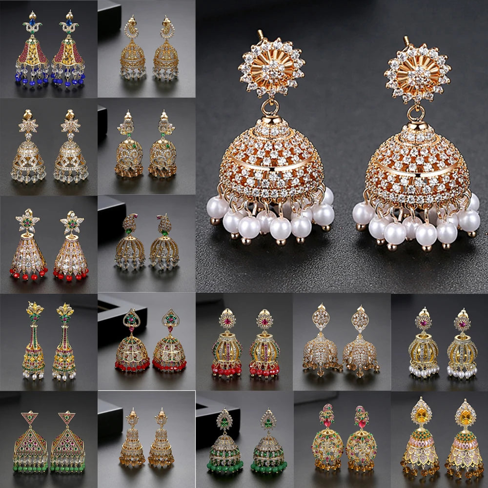 Vintage Gold Plated Jhumka Earrings