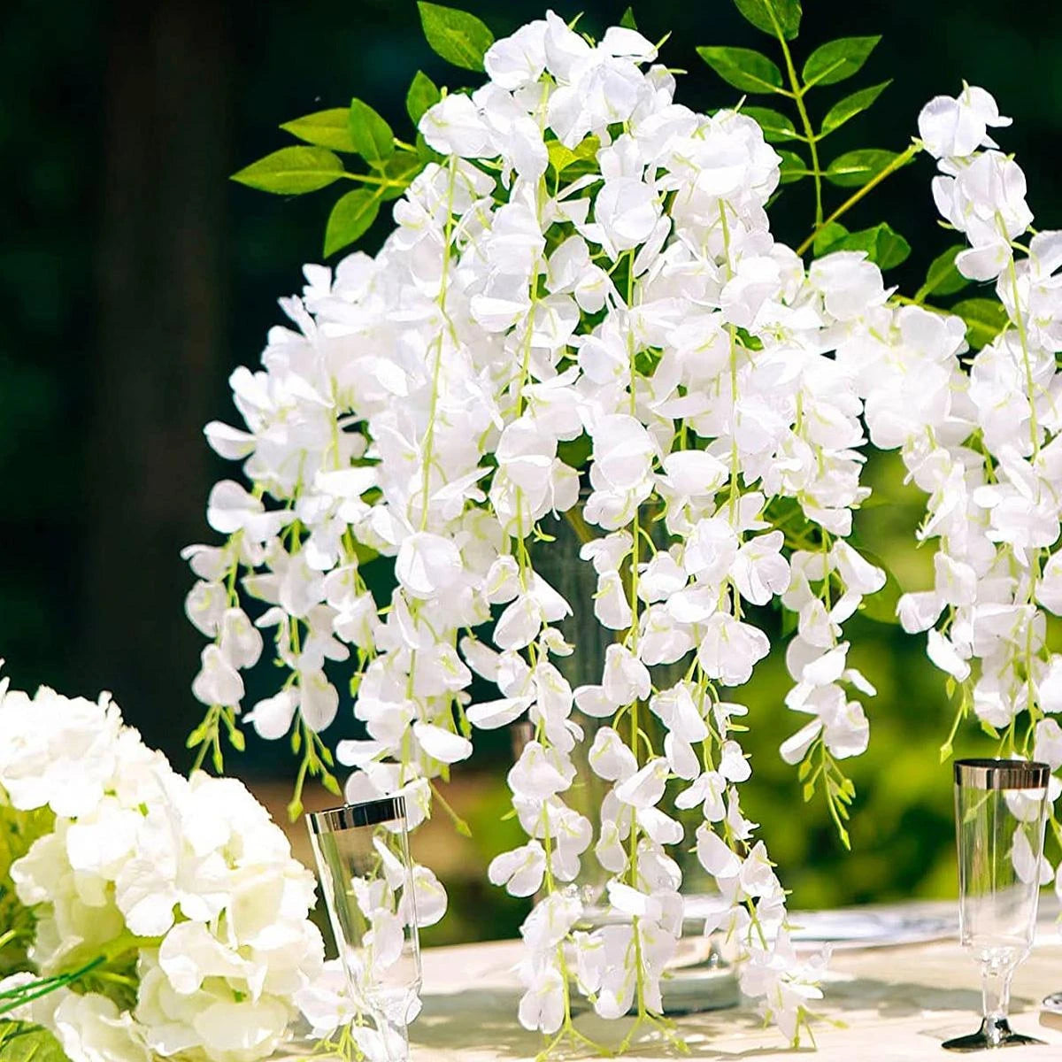 Clear Glass Cylinder Vase Set