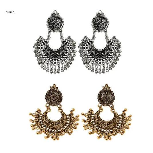 Ethnic Bollywood Jhumka Tassel Earrings