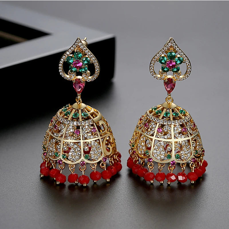 Vintage Gold Plated Jhumka Earrings