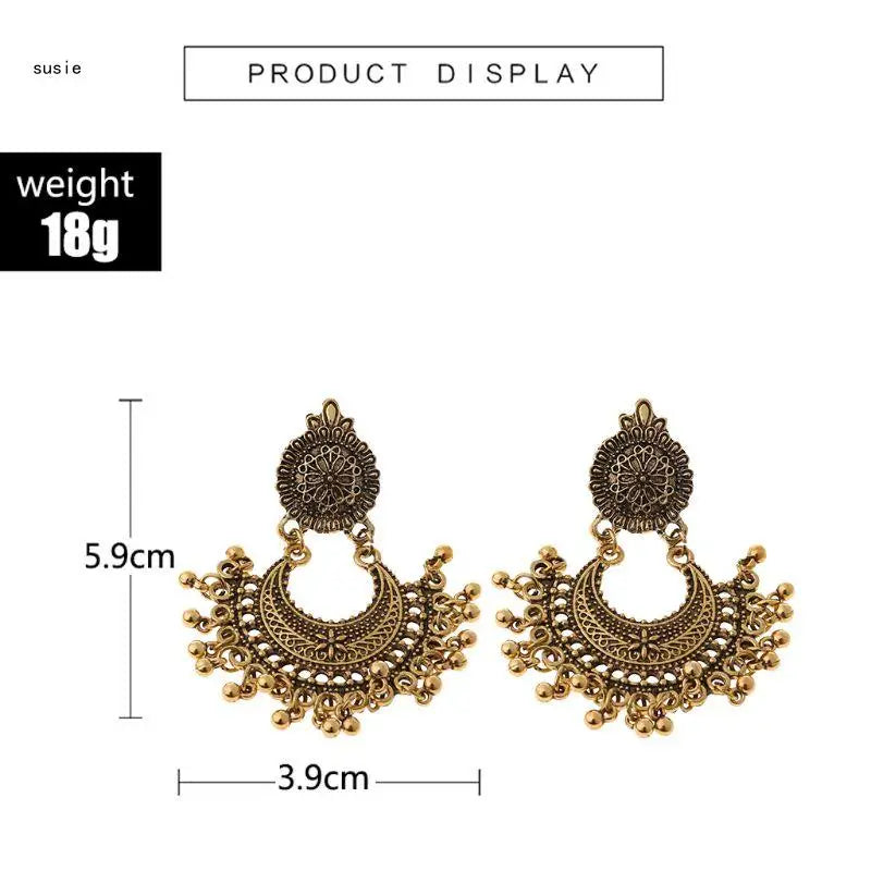 Ethnic Bollywood Jhumka Tassel Earrings