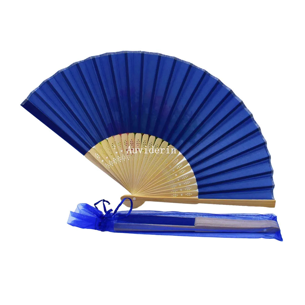 Personalized Bamboo Hand Fans Wedding Favors