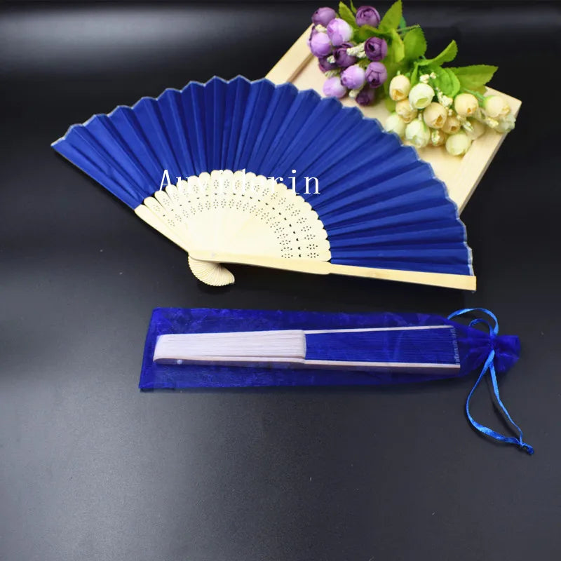 Personalized Bamboo Hand Fans Wedding Favors